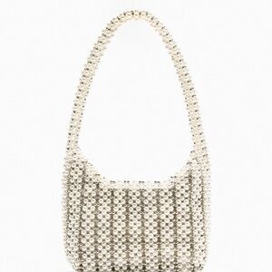 Zara pearl bucket bag